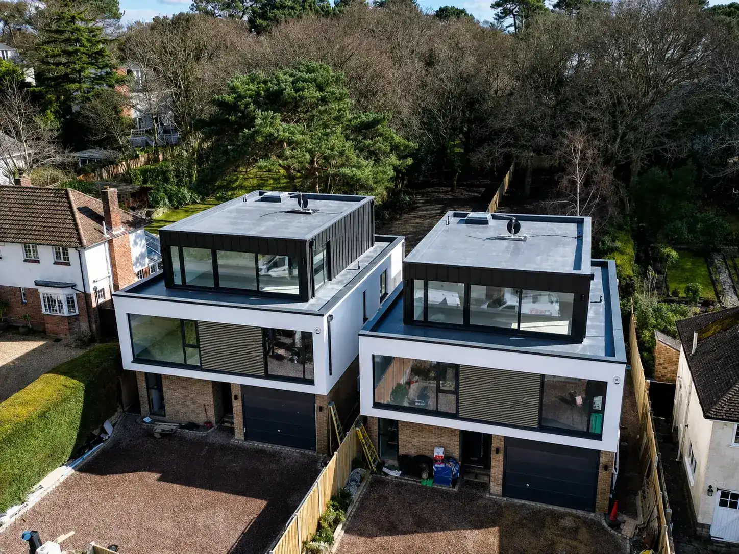 Completed flat roof project